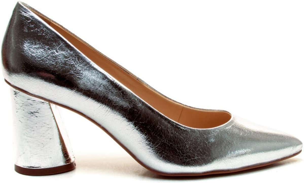 Scarpin Couro Salto Bloco Médio Cecconello 263