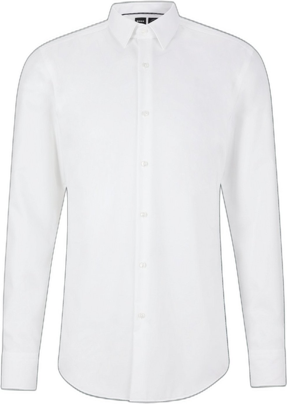 Imagem principal Camisa Slim Fit Em Algodão Estruturado De Alto Desempenho branco branco