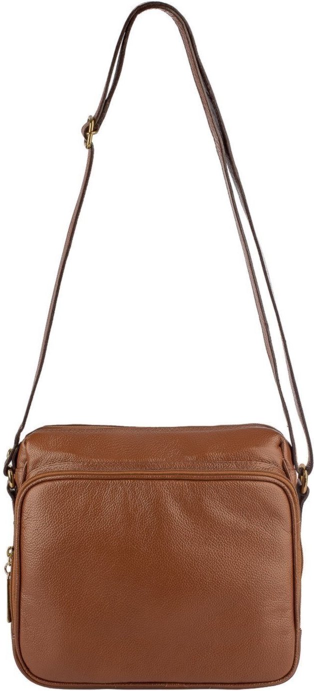 Imagem principal Bolsa Andrea Vinci De Couro Liso Tiracolo Com Divisórias Rita - Whisky vermelho Andrea Vinci vermelho