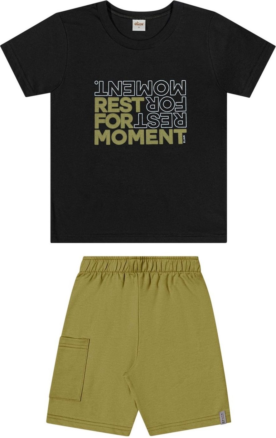 Imagem principal Infantil - Conjunto Menino Puff Texturizado Elian preto Elian preto