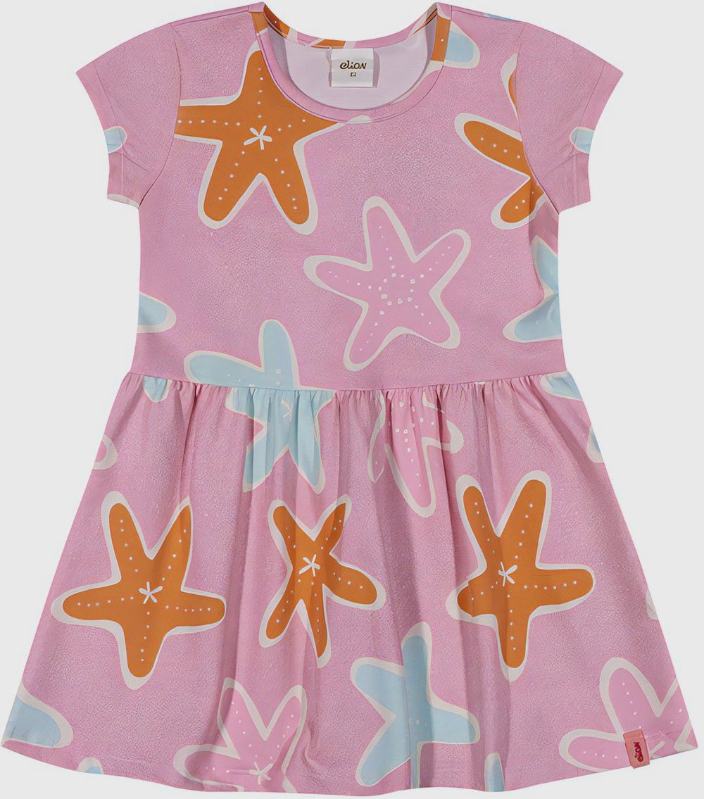Imagem principal Infantil - Vestido Elian Estrelas do Mar azul Elian azul
