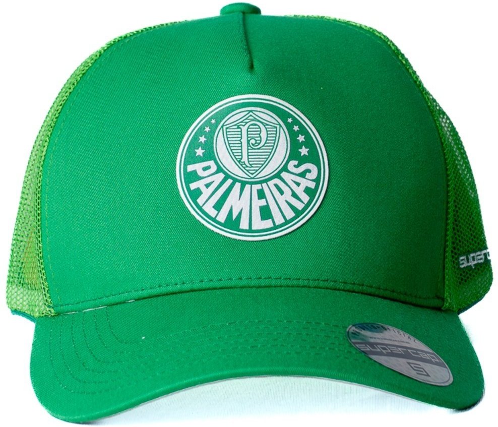 Boné Supercap Palmeiras Trucker Silk Frontal