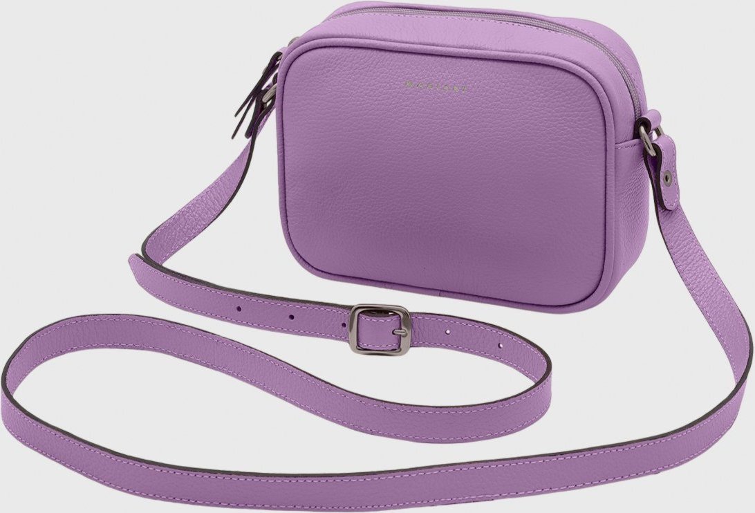 Bolsa Transversal Couro Mariart Mini Jeri Violeta