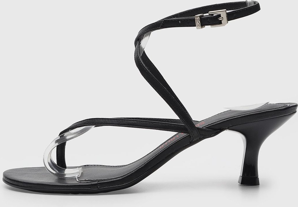 Sandália Feminina Santa Lolla Salto Taça Preta