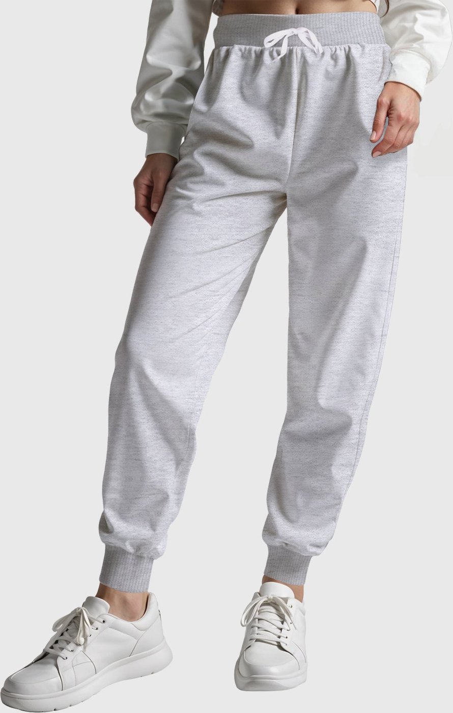 Imagem principal Calça Feminina Moletom Slim Conforto Flanelado Cintura com Cordão Benellys cinza Benellys cinza