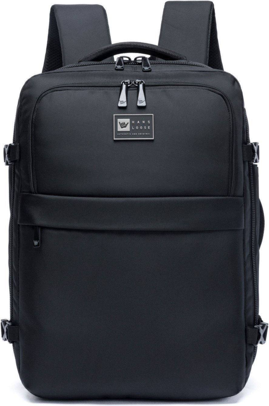 Imagem principal Mochila Masculina Hang Loose Faculdade Casual Reforçada Espaçosa preto Hang Loose preto