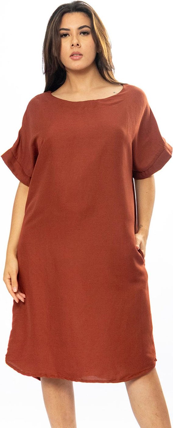 Vestido Curto Amazônia Vital Viscose com Bolso