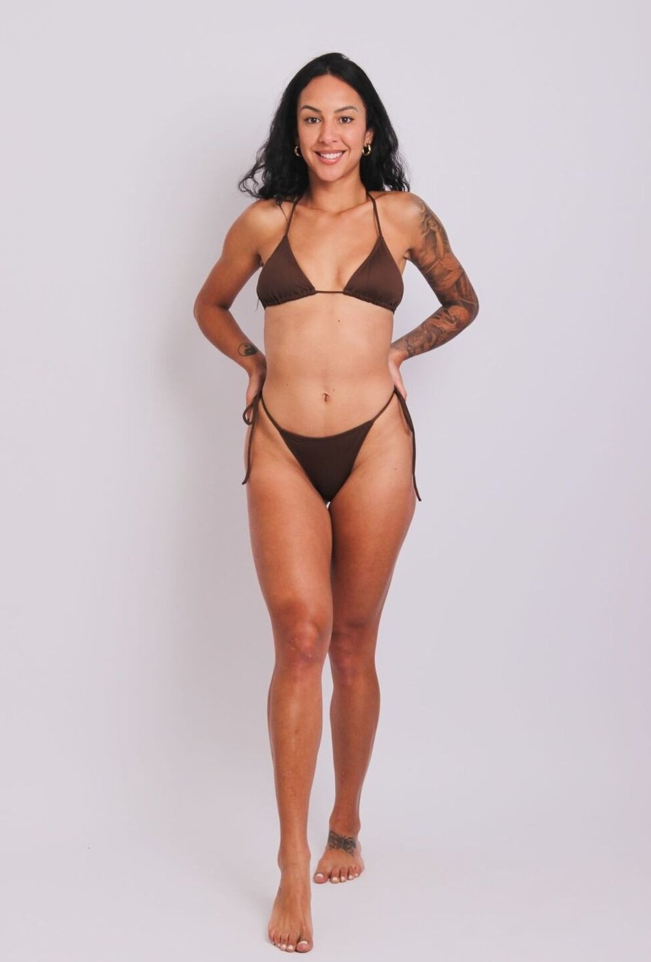 2408 - Calcinha de Biquíni de Amarrar Com Lacinho Fino Duna Casual