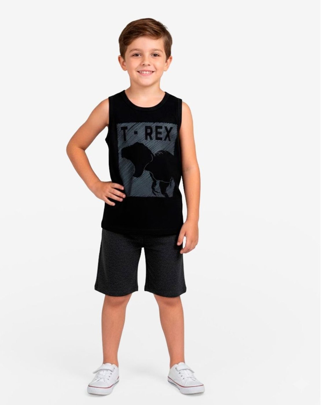 Imagem principal Infantil - Conjunto Menino Regata E Bermuda Select preto Select preto