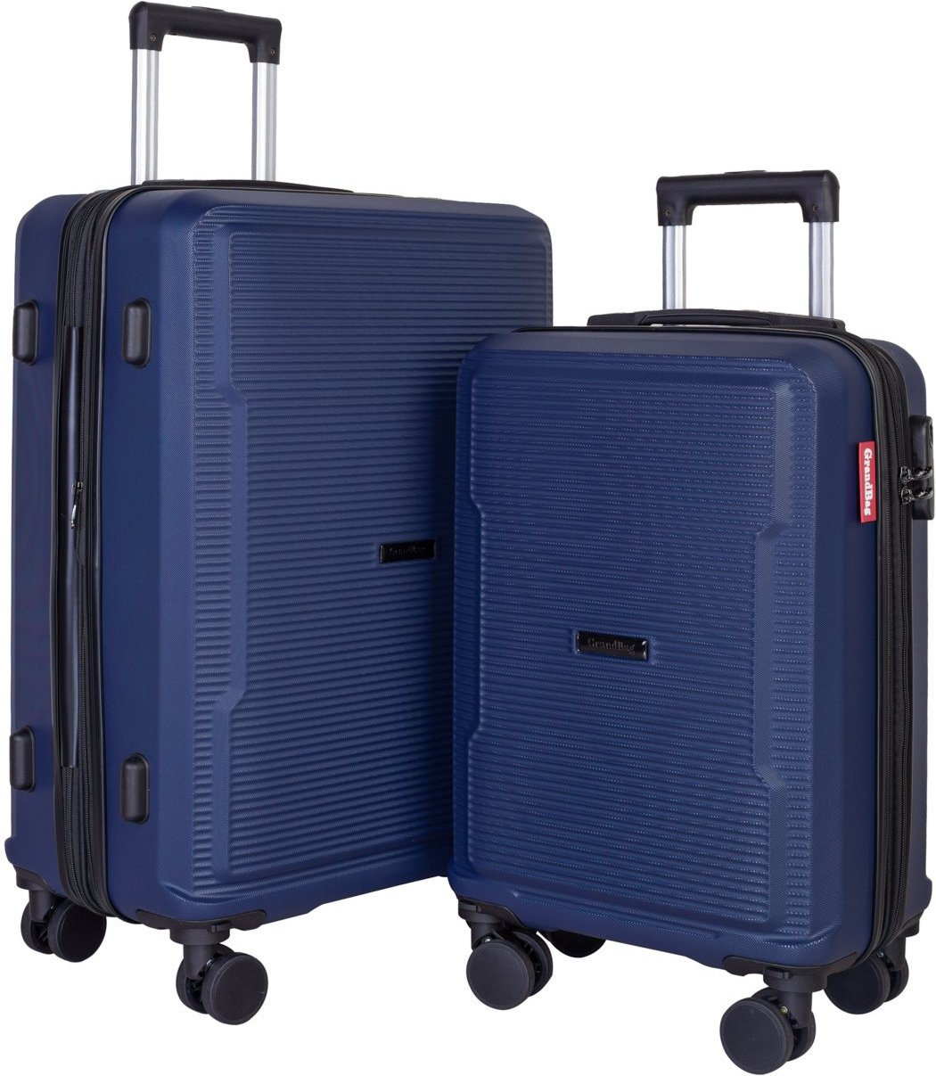 Imagem principal Kit Enluaze 2 Malas De Viagem Abs 20" 24"" Denver - Azul Marinho" Enluaze vermelho azul