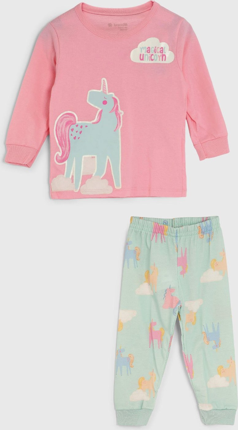 Pijama Longo Brandili Unicórnio
