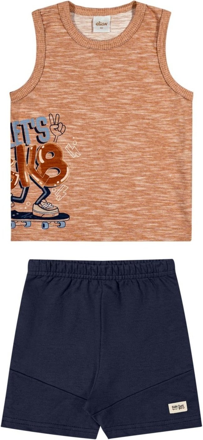 Imagem principal Infantil - Conjunto Menino Mesclado Skater Elian marrom Elian marrom