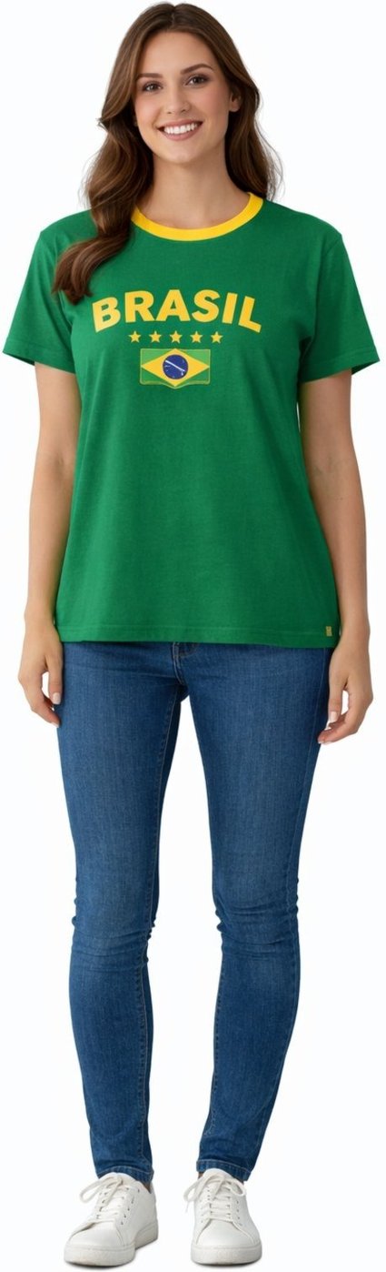 Camiseta D Bell Outlet Fashion Estampa Brasil