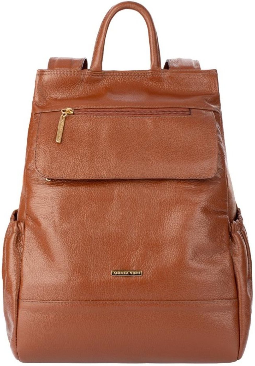 Imagem principal Mochila Andrea Vinci Couro Antifurto Suelen marrom Andrea Vinci marrom