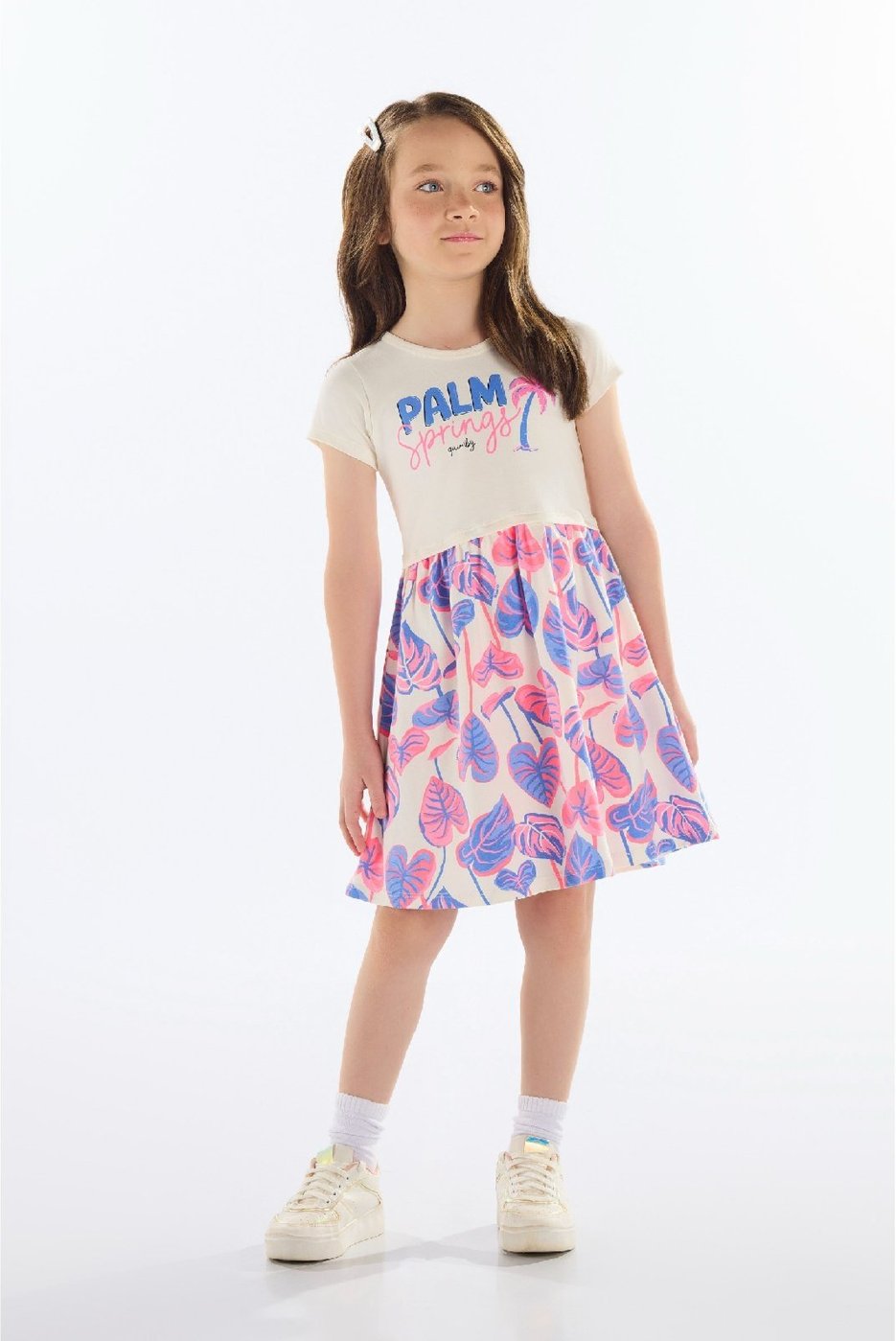 Infantil - Vestido Estampado em Cotton Quimby