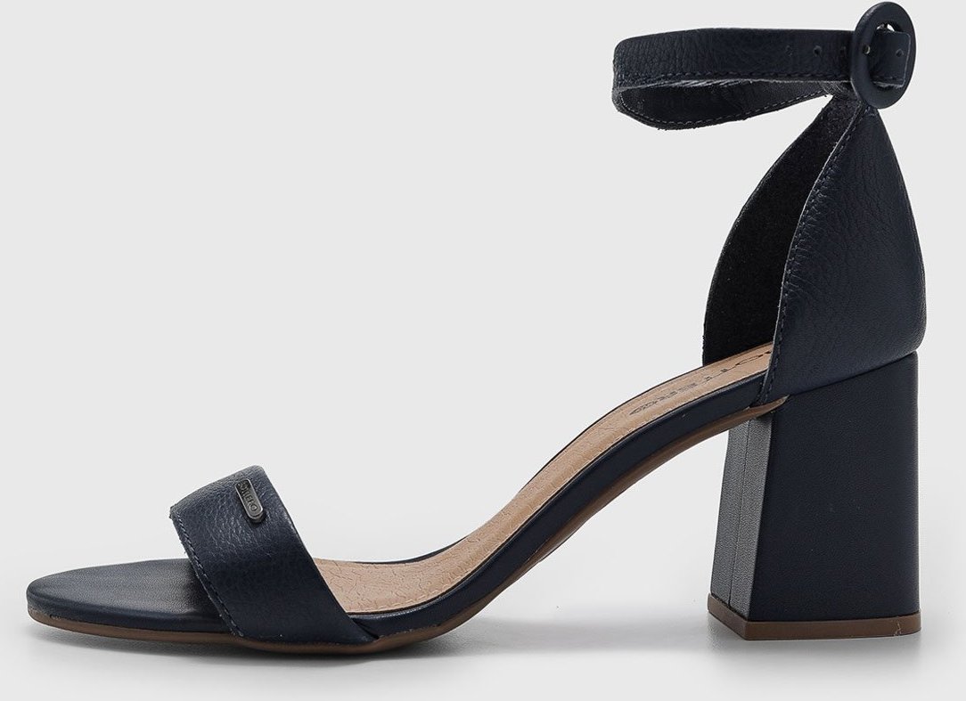 Imagem principal Sandália Feminina Bottero Salto Bloco Fivela Azul-Marinho azul marinho Bottero azul marinho