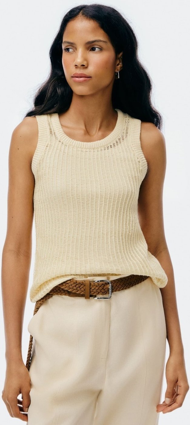 Imagem principal Regata Feminina Alongada Em Tricô Hering amarelo Hering amarelo