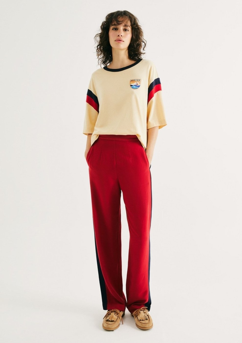 Calça Reta Feminina Em Viscolinho