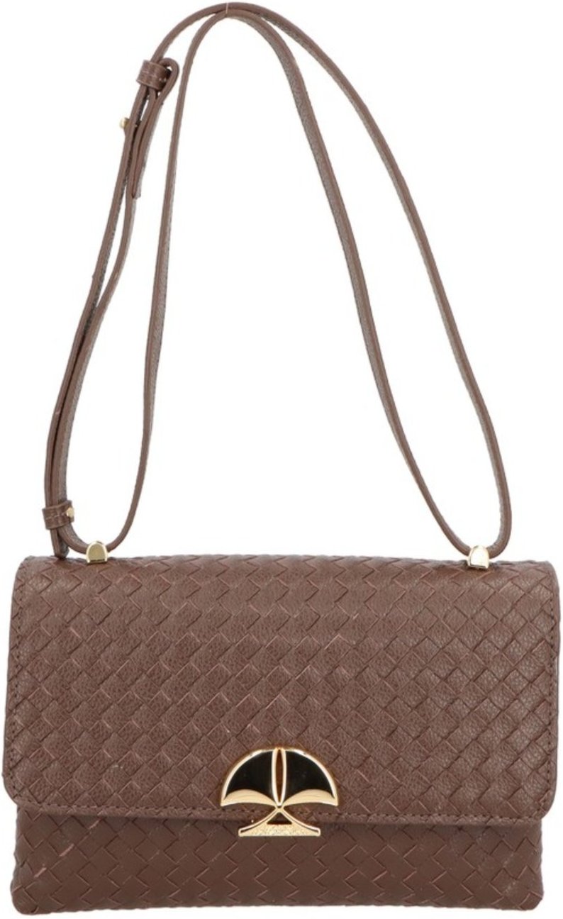 Bolsa Trama Luiza Barcelos 77771291 Marrom Escuro