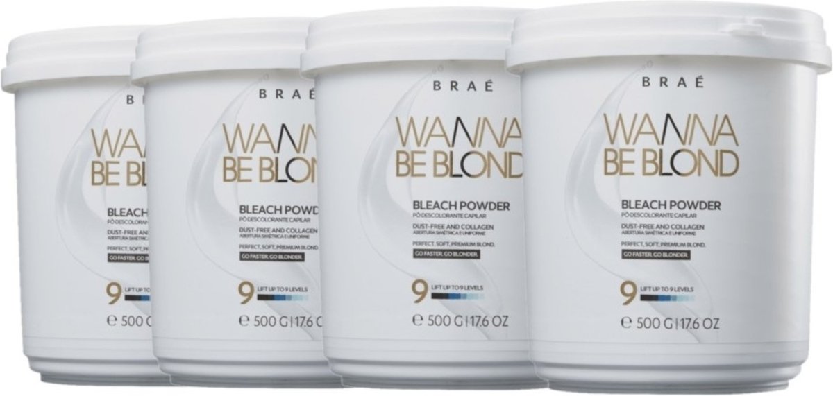 Imagem principal Kit Braé Wanna Be Blond - Pó Descolorante (4 unidades) multicolorido BRAÉ multicolorido