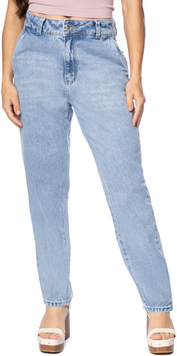 Calça Jeans Feminina Sawary Mom Tradicional