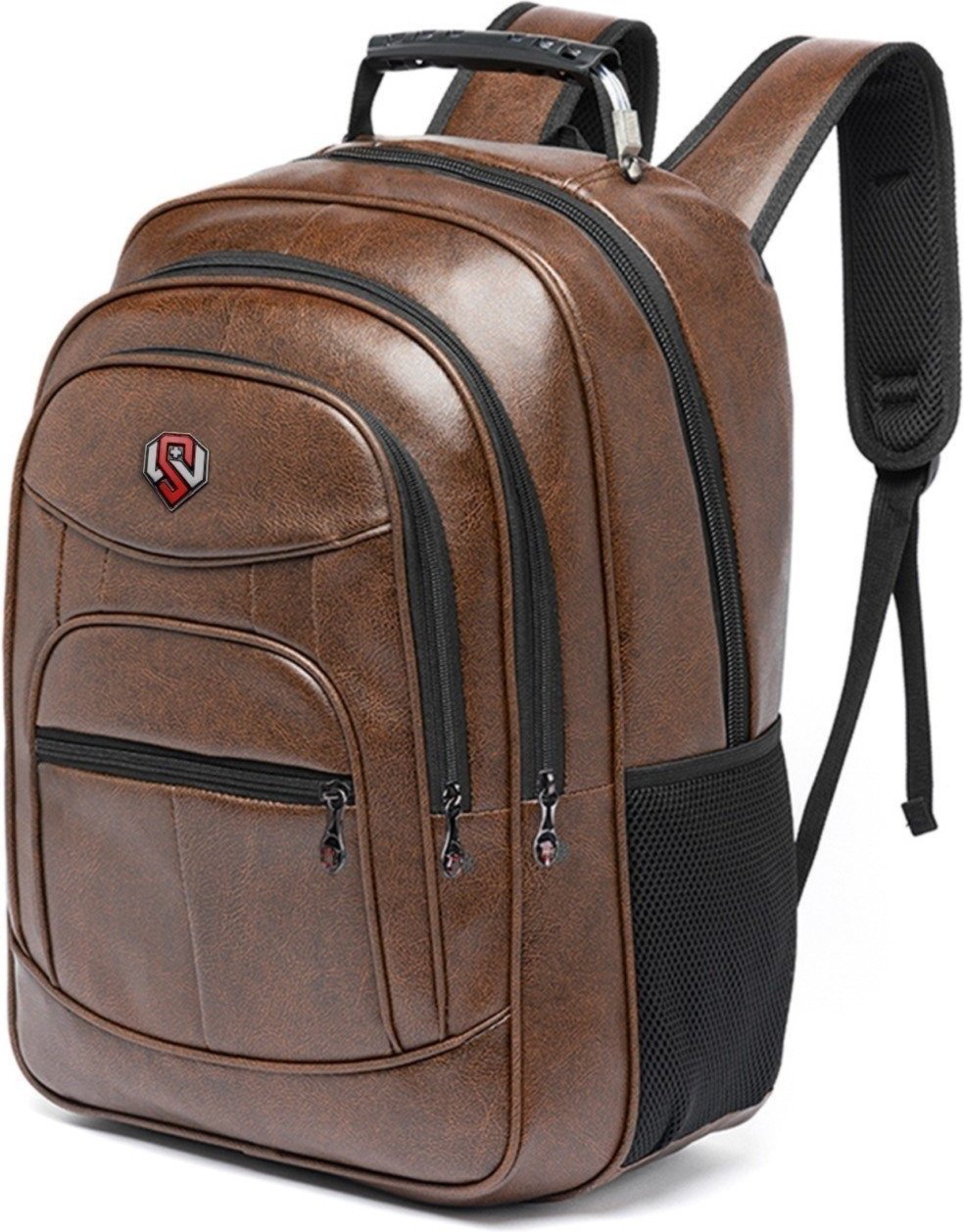 Imagem principal Mochila Unissex Excecutiva Swissport Notebook Reforçada Uso Diário marrom Swissport marrom