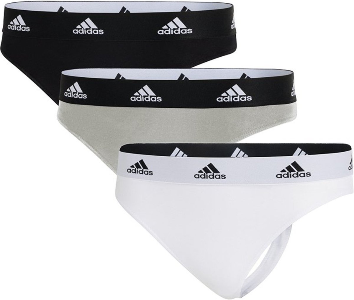Imagem principal Kit com 3 Calcinhas Fio Dental Adidas Underwear multicolorido Adidas Underwear multicolorido
