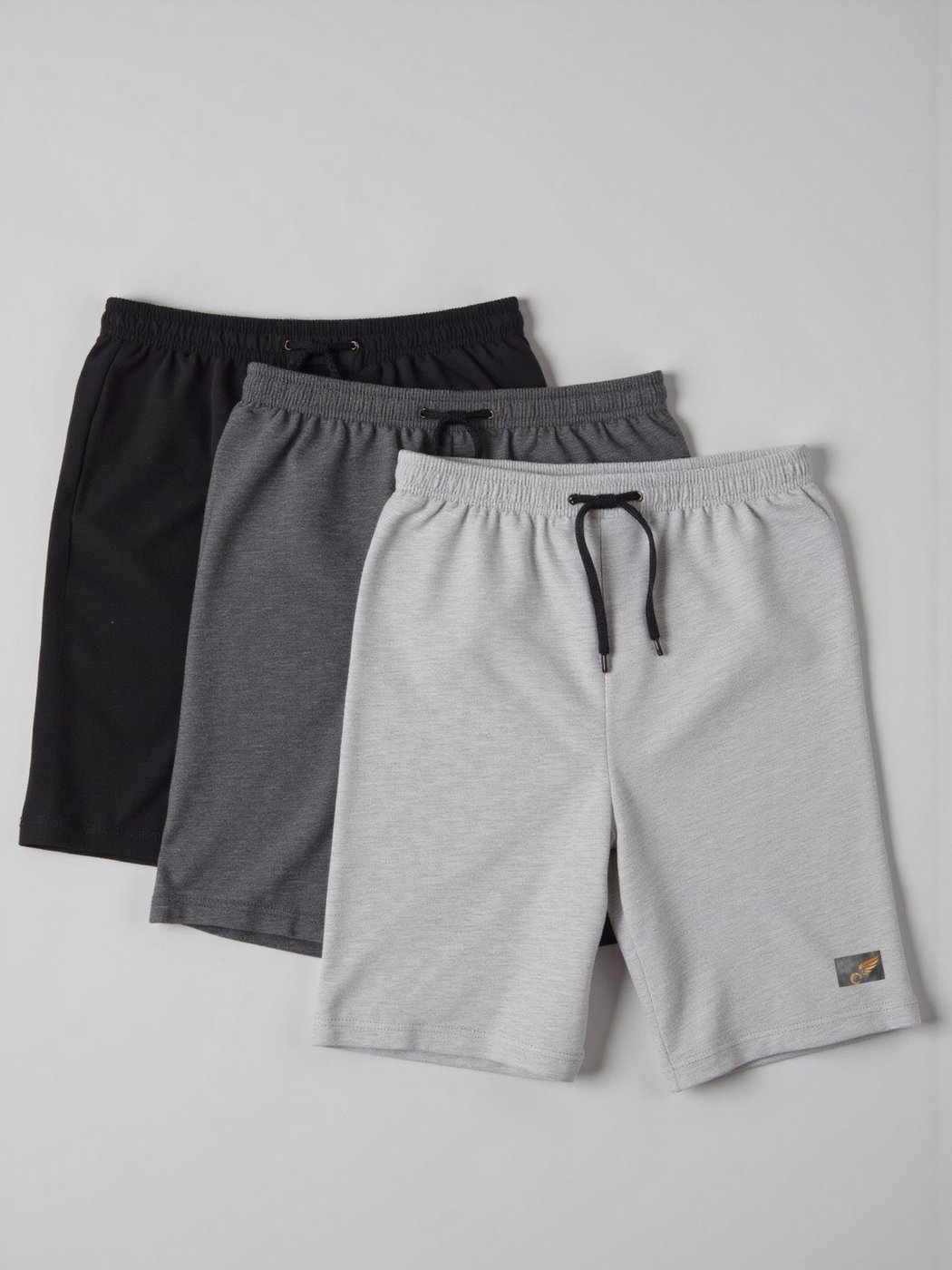 Imagem principal Kit 3 Bermudas de Moletom Plus Size Shorts de Tamanhos Grandes G2 G3 Debex multicolorido Debex multicolorido