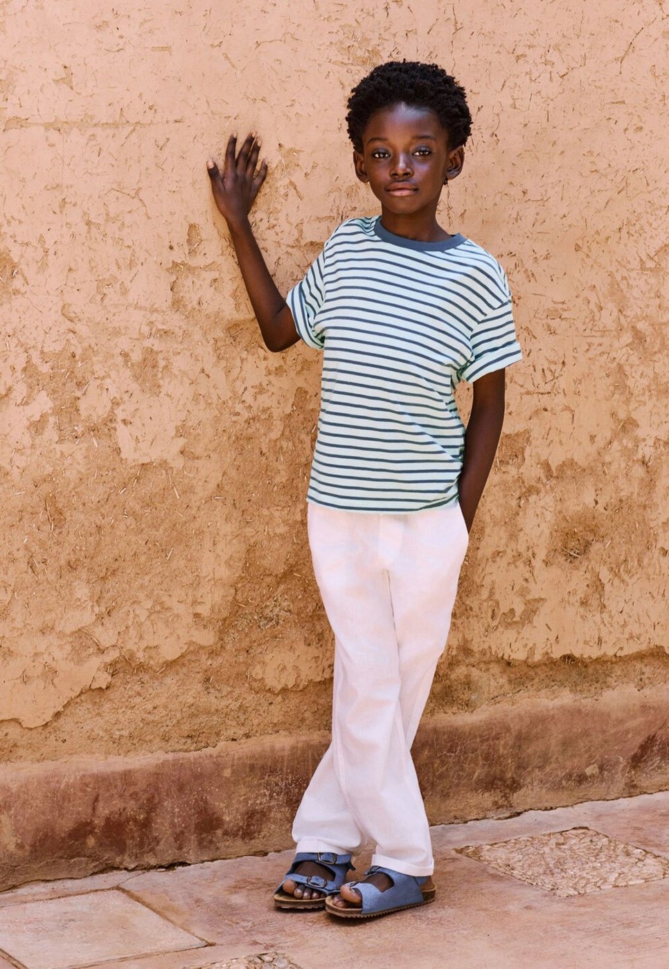 Infantil - Camiseta Mango Listrada