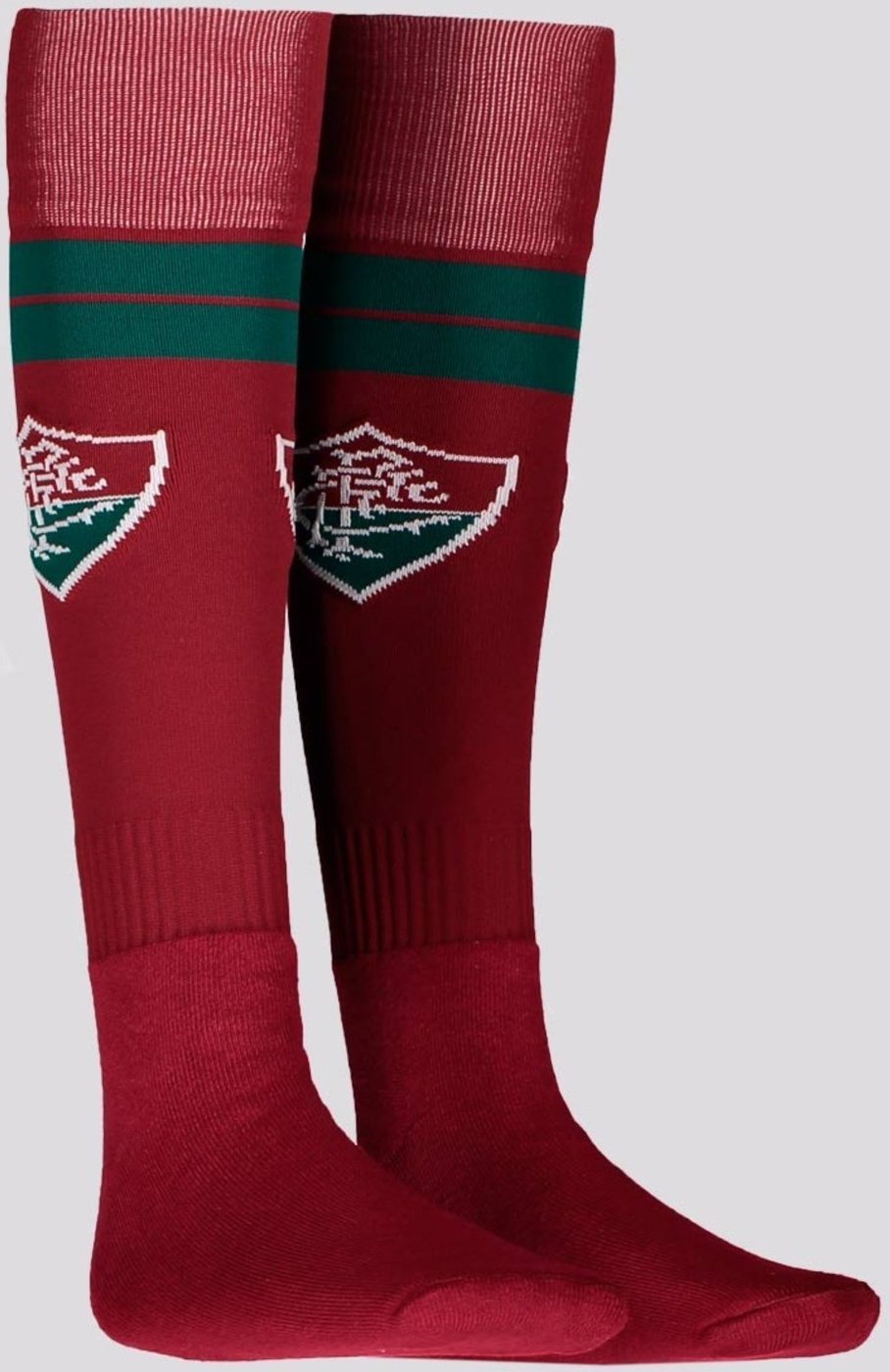 Imagem principal Meião Fluminense Bordô e Verde Rikam vermelho verde Rikam vermelho verde