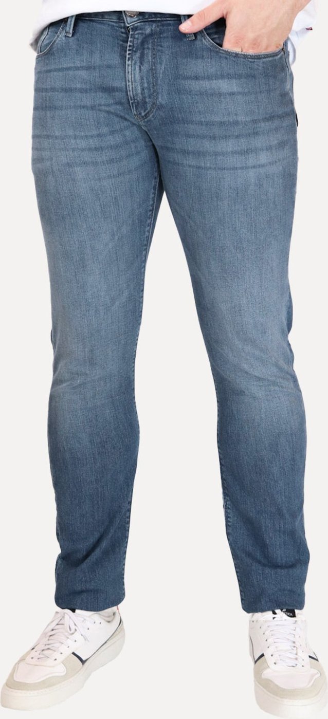 Imagem principal Calça Jeans Empório Armani Masculina J06 Slim Fit 5 Pockets Índigo Médio azul Emporio Armani azul
