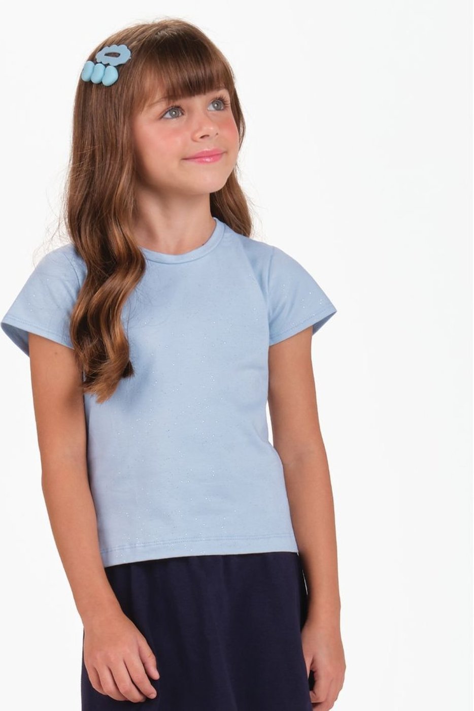 Imagem principal Infantil - Blusa Cotton Glitter Trick Nick azul Trick Nick azul