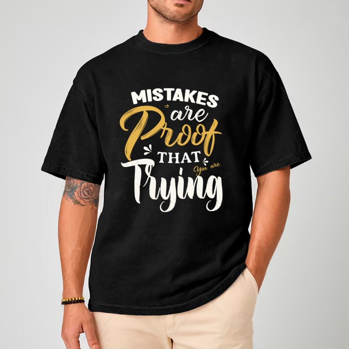 Imagem principal Camiseta Ousy Motivacional De Superação Oversized Unissex preto ousy preto