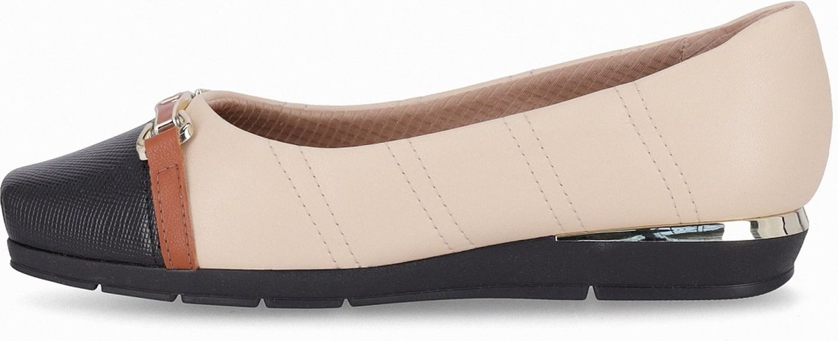 Imagem principal Sapatilha Piccadilly Maxi Fernanda Salto Baixo bege Piccadilly bege