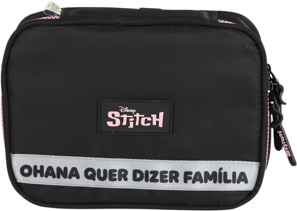 Imagem principal Infantil - Estojo Box Juvenil Médio 100 pens Náilon Stitch Disney Luxcel laranja Luxcel laranja