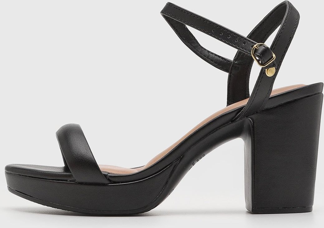 Imagem principal Sandália Alta Feminina Beira Rio Salto Grosso Preta preto BEIRA RIO preto