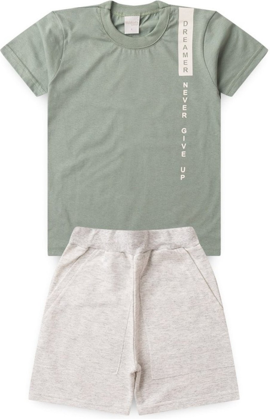 Infantil - Conjunto Verão Menino Camiseta e Bermuda Básico