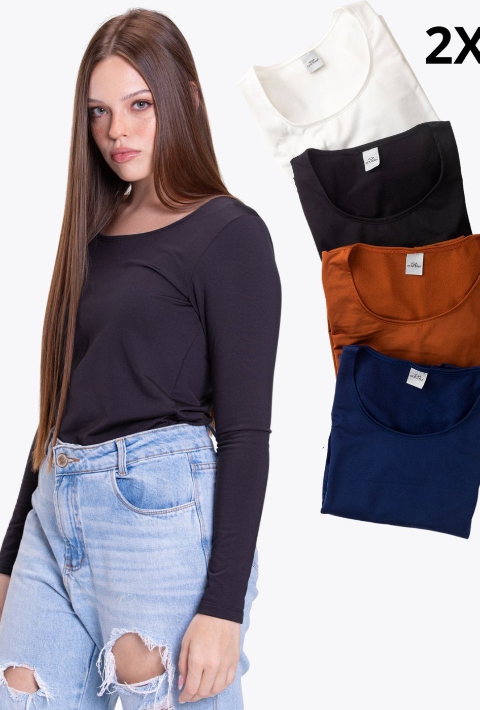 Imagem principal Kit 2 Blusas Térmicas Adulto Sortido VIDA COSTEIRA multicolorido VIDA COSTEIRA multicolorido