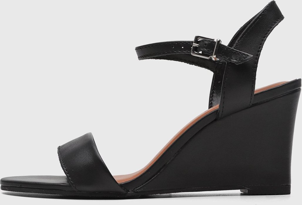 Sandália Feminina Bottero Salto Anabela Preta