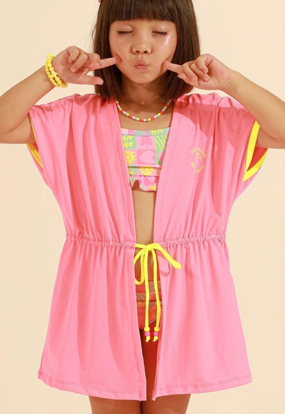 Imagem principal Saída Praia Rosa Neon Poah Noah 10 Unico Banana Danger unico rosa Banana Danger unico rosa