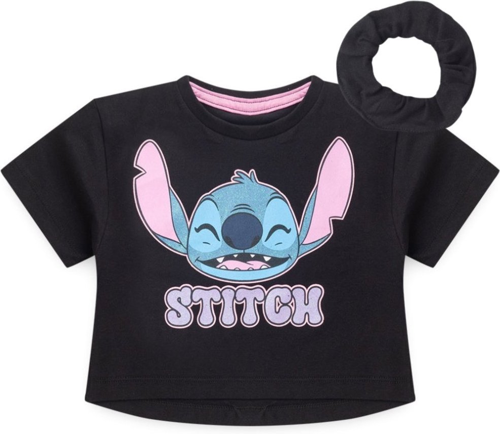 Imagem principal Infantil - Blusa Disney Feminina Stitch Preta preto Disney preto