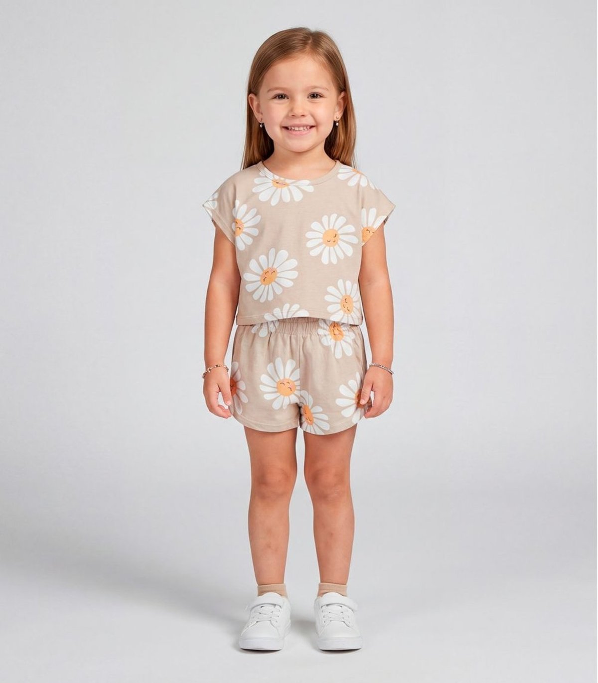 Imagem principal Infantil - Conjunto Feminino Short E Blusa Select laranja Select laranja
