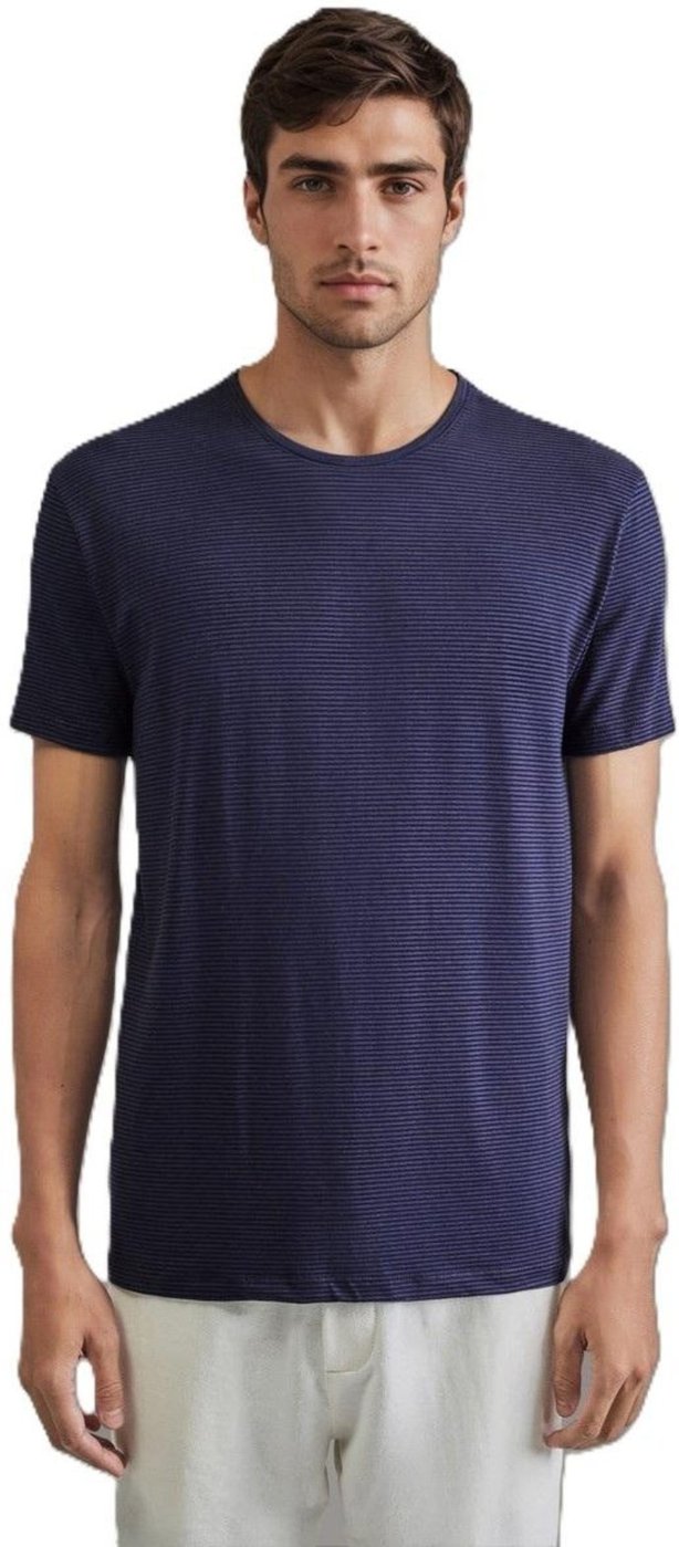 Imagem principal Camiseta Slim Listra Modal Reserva preto Reserva preto