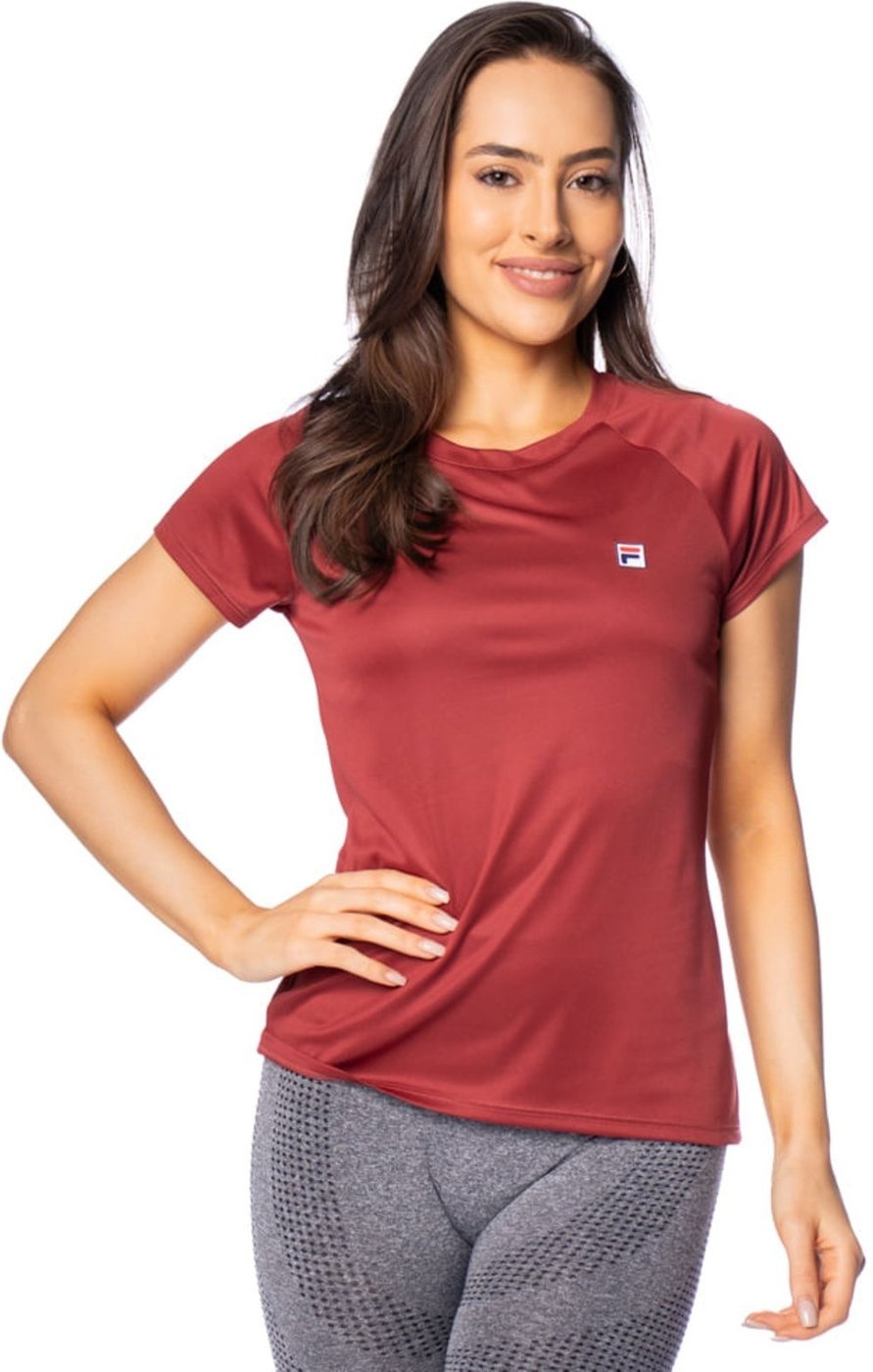 Imagem principal Camiseta Feminina Fila Tennis Basic vinho Fila vinho