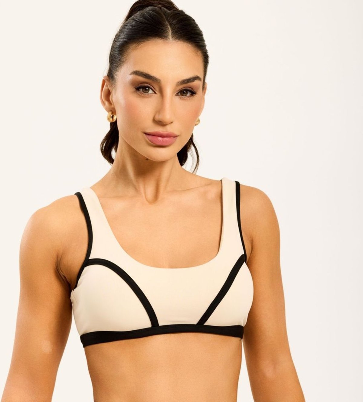 Imagem principal Top Cosmo Soft Beige Poliamida Com Bojo Donna Carioca off-white beige Donna Carioca off-white beige