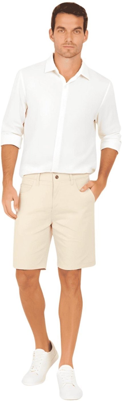 Imagem principal Bermuda Masculina De Sarja Davi Colcci bege Colcci bege