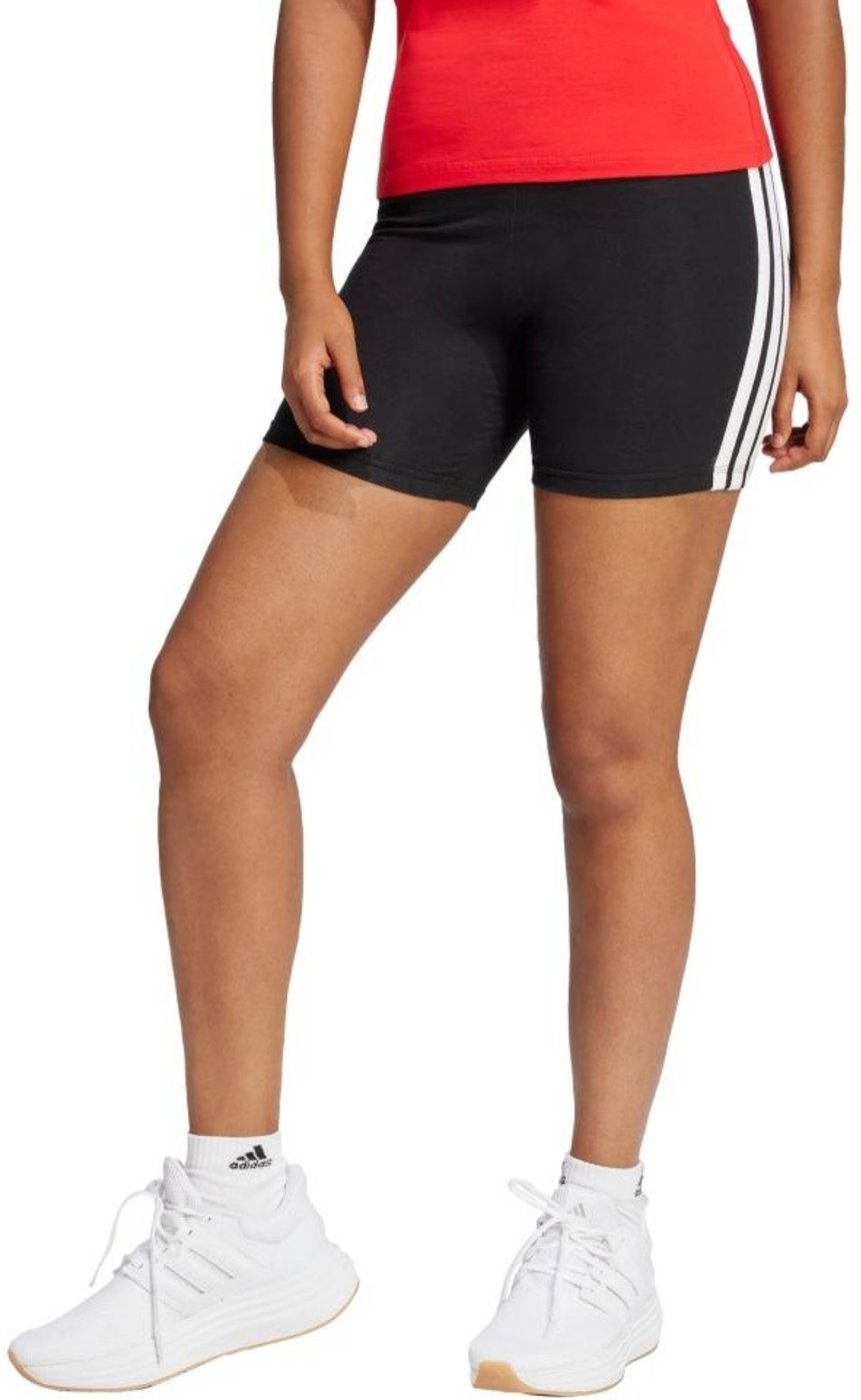 Shorts Biker Cós Alto Essentials Três Listras adidas Sportswear