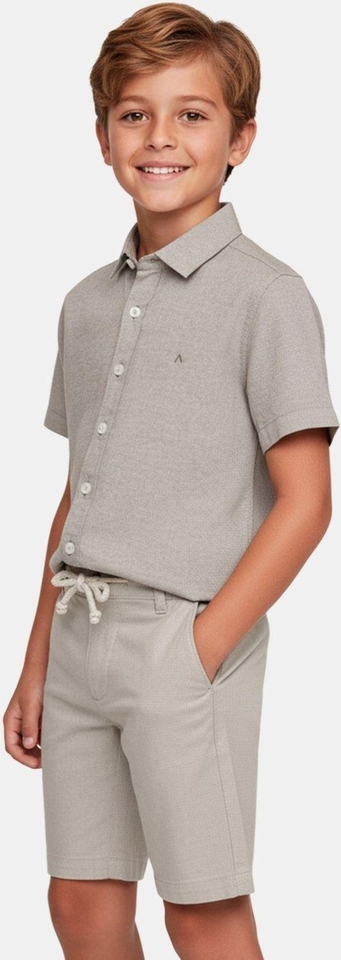 Imagem principal Infantil - Camisa Aramis Regular Manga Curta Bege nude Aramis nude
