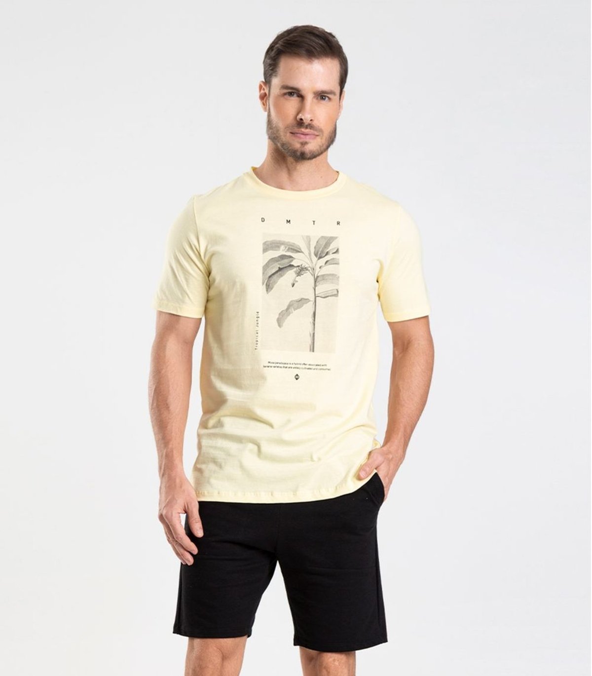 Imagem principal Bermuda em Moletom Masculina Diametro preto Diametro preto