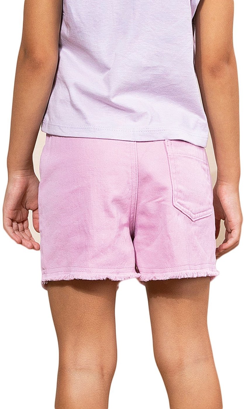 Infantil - Short Sarja Moletom Lilás Bugbee 6